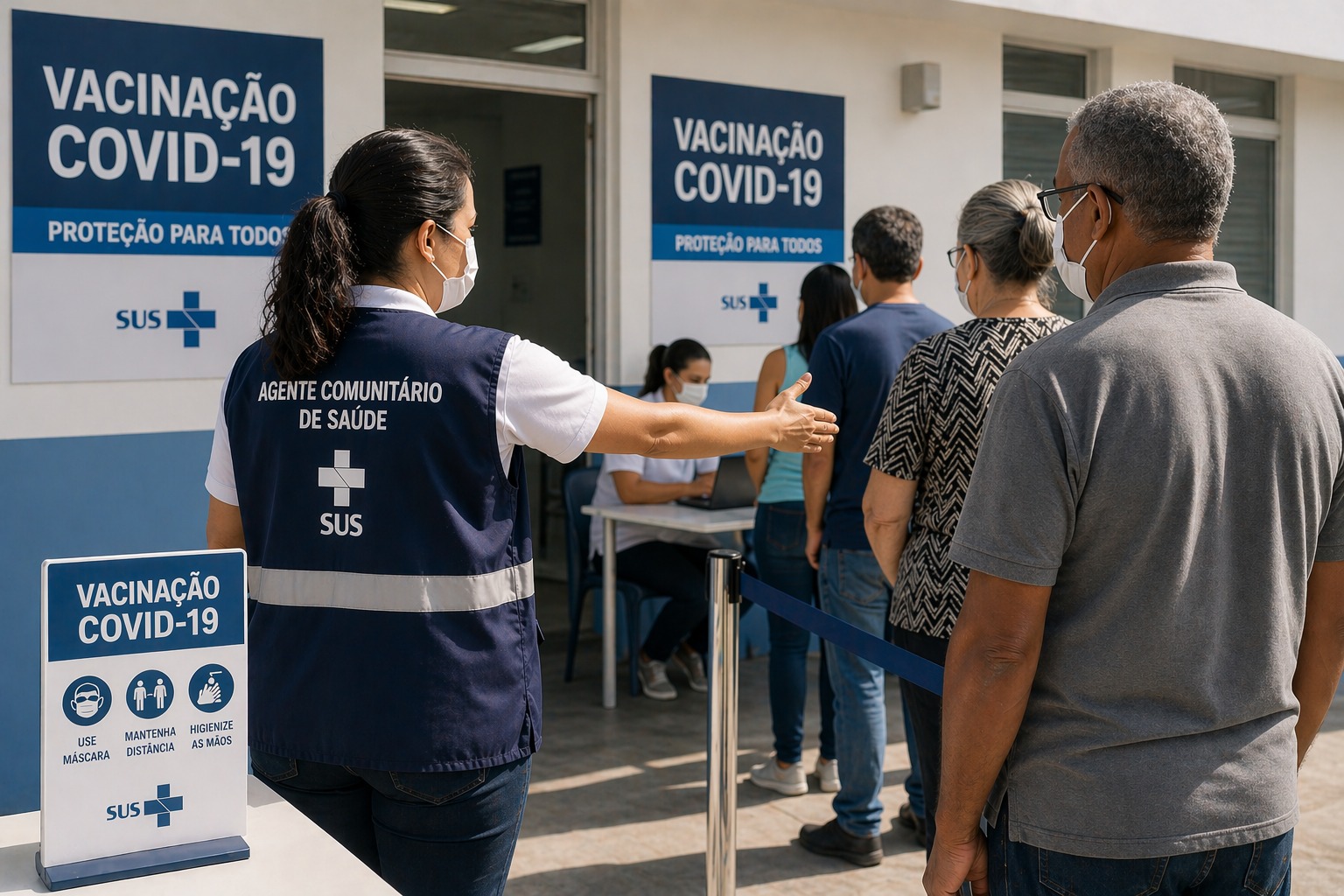 ACS em campanha de vacinação contra COVID-19