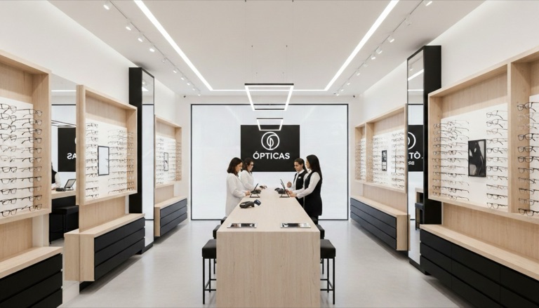 Interior de ótica moderna — como evitar autuações do Procon